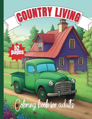 Image of Country Living Coloring Book for Adults: Creative Country Charm