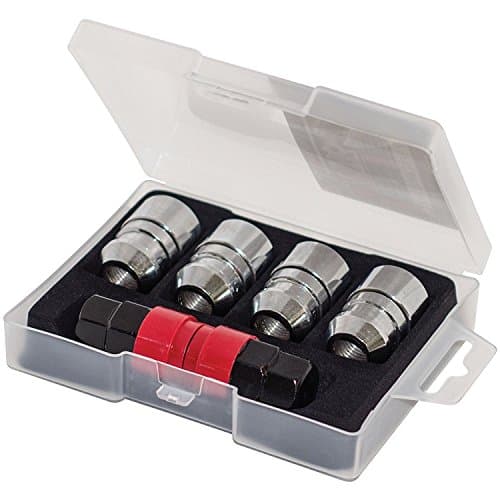 Image of Butzi 12x1.50 Chrome Anti Theft Locking Wheel Bolt Nuts & 2 Keys to fit Toyota Auris
