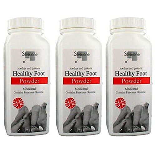 Image of Silverlene 3 x Athletes Healthy Foot Powder Medicated Treats & Prevents Anti Fungal 75g
