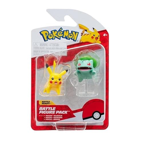 Image of Pokemon Battle Figure Pack: Bulbasaur and Pikachu