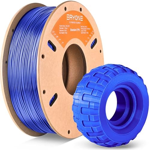 Image of ERYONE TPU Filament 1.75mm, 3D Printer Filament,Flexible 95A TPU, +/-0.03mm, 0.5kg 1 Spool, Blue