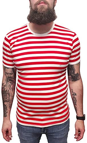 Image of Mazeys Mens Indie Red & White T Shirt (XX Large)