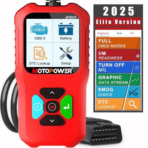 Image of MOTOPOWER MP69038 Car OBD2 Scanner Code Reader Engine Fault Code Reader Scanner CAN Diagnostic Scan Tool - Elite Edition