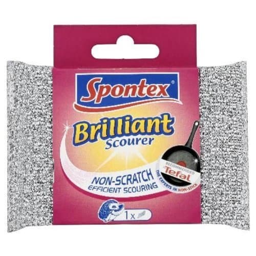 Image of Spontex Brilliant Scourer Non-Scratch - Pack Of 3 by Spontex