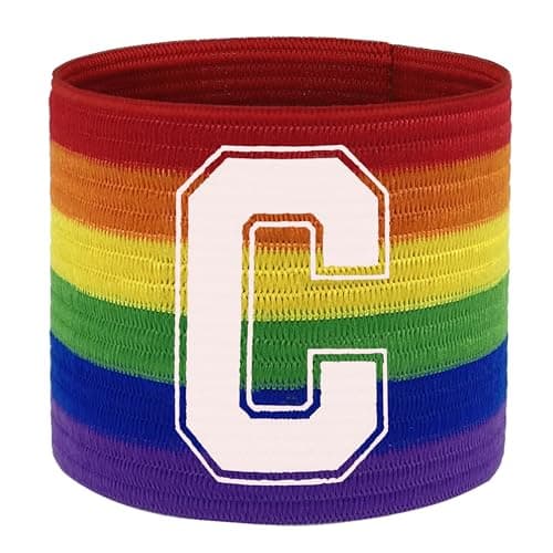 Image of 55 Sport Football Adult & Junior Captain's Armband - Adult - Rainbow