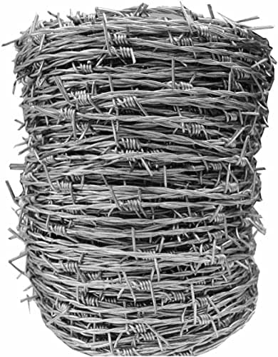 Image of 100m Galvanised Barbed Wire Livestock Paddock Field Garden Security Fencing 2.5mm Mild Steel or 1.6mm High Tensile (1.6mm x 100m)