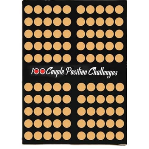 Image of DSNJPZX 17.8" Love Games Scratch-Off Poster for Couples - 100 Challenge Date - Scratch Off Poster 100 Love Tasks - Scratch Off Poster for Couples - Night Ideas Poster for Couples(Black)