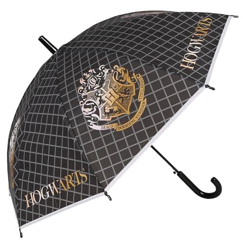Image of sarcia.eu Harry Potter Hogwarts Black folding automatic umbrella, for a boy