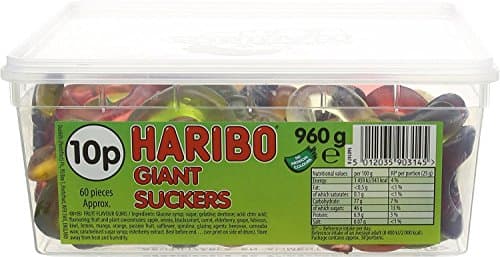 Image of Haribo Giant Dummies Sweets Tub, 60 Pieces