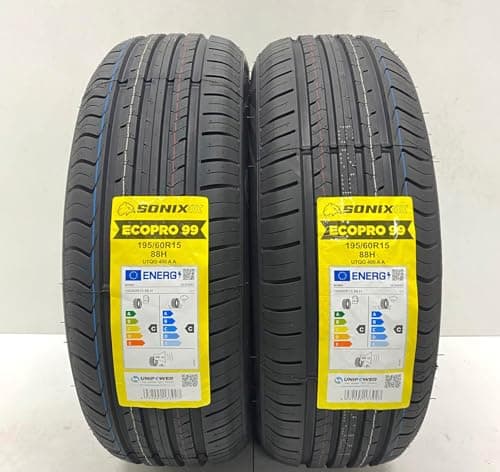 Image of 2 X 195 60 15 SONIXECOPRO 99 88H 195/60R15 AMAZING C & C RATED LABELS M+S 1956015 TYRES
