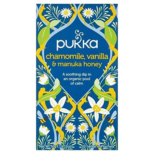 Image of Pukka Chamomile, Vanilla & Manuka Honey Teabags 20 per Pack - Pack of 2
