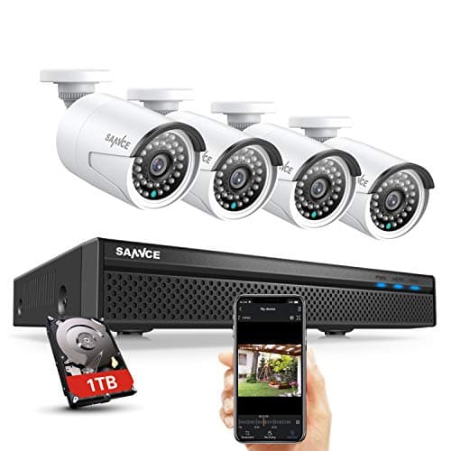 Image of SANNCE 8CH 4K POE CCTV Camera Systems, 8MP Network Video Recorder PoE 8 Channel NVR with 3MP Outdoor Security IP Cameras and 1TB HDD Audio Recording, Metal Casing, P2P, Motion Alert and Screenshot