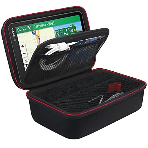 Image of BOVKE Hard GPS Case for 6-7 Inch TomTom Sat Nav Go Advanced Professional 2nd generation Camper Max 2nd gen Classic 2nd Navigator Expert Discover 6200, Garmin DriveSmart 76 66, Dezl LGV 710 610, Black