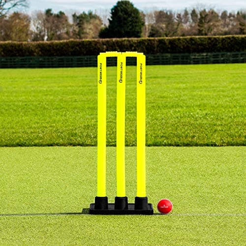 Image of FORTRESS Flexi Cricket Stumps - Rubber Base Cricket Wickets (Junior)