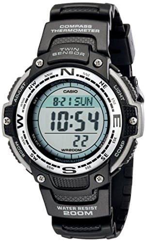 Image of Casio Men's SGW100 Twin Sensor Digital Watch, Grey, One Size, SGW100-1V
