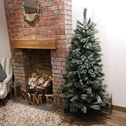 Image of 6.5ft (195cm) Snow Time Arcadia Cashmere Green Christmas Tree with 537 Tips