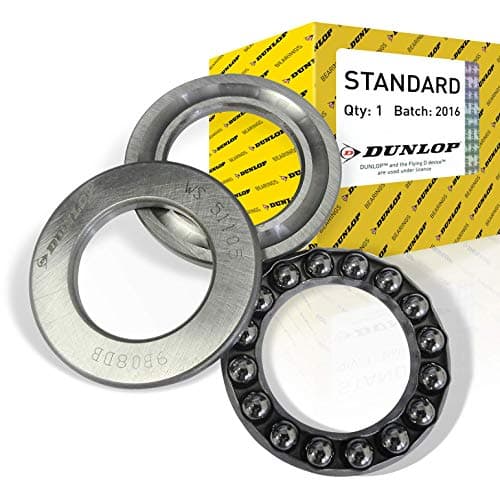 Image of Dunlop 51107 Single Direction Thrust Ball Bearing, 35mm ID x 52mm OD x 12mm W