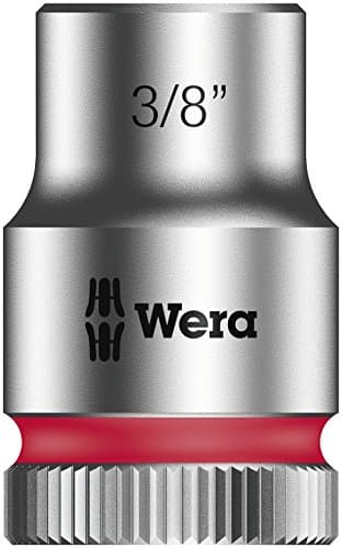 Image of Wera 05003572001 3/8-Inch 8790 HMB Zyklop Socket with Hexagon Drive - Silver