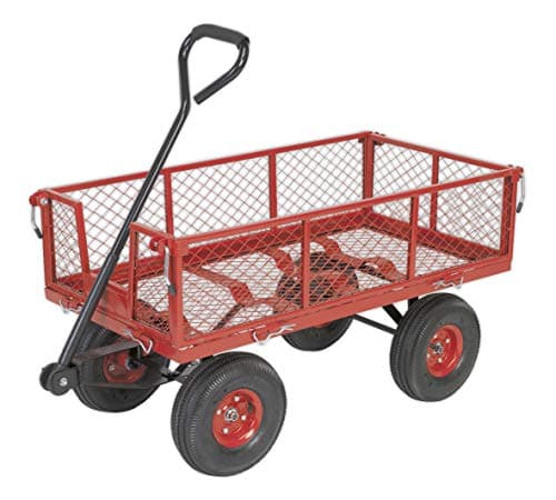 Image of Sealey Cst997 Platform Truck With Removable Sides Pneumatic Tyres 200Kg Capacity