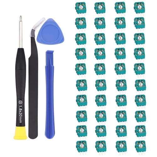 Image of COMZPLIFE 40pcs 2K3 Ohm Potentiometer Replacement for Dualsense PS5 Controller, Trim Pot Resistor Thumbstick Module Sensor for ALPS Analog Joystick