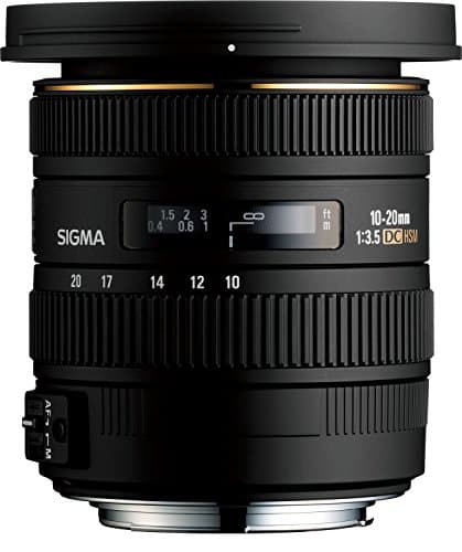 Image of Sigma 202101 10-20mm f3.5 EX DC HSM Lens for Canon Digital SLR Cameras with APS-C Sensors black