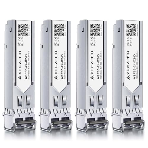 Image of 4 Pack 1000Base-SX SFP LC Transceiver 1.25G Optical Module Multimode MMF 850nm 550M for Cisco for Ubiquiti for MikroTik for Meraki for Netgear for D-Link for Fortinet for Supermicro for TP-Link
