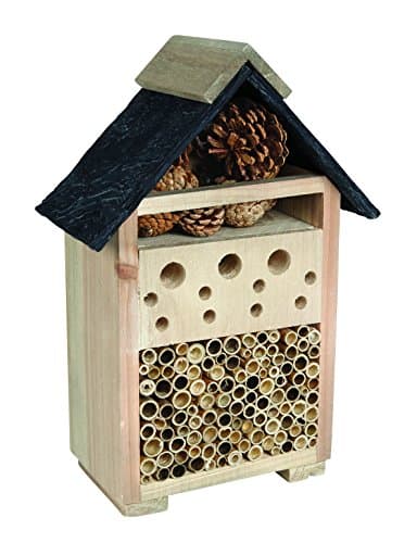 Image of Gardman AE60011 Ernest Charles Bee and Bug House, Natural, 18 x 18 x 6 cm