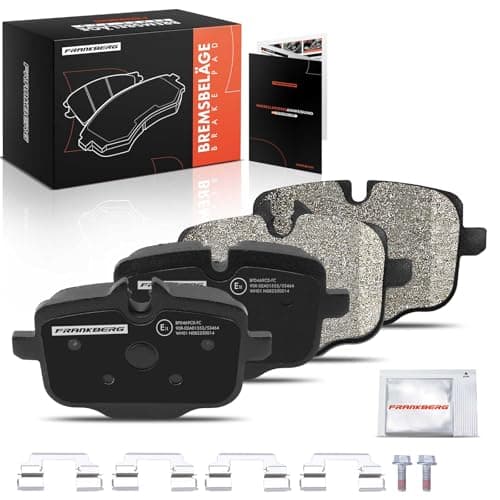 Image of Frankberg Brake Pad Set incl. 4x Pads Rear Compatible with 5 Series Touring F11 X3 F97 G01 G08 X5 F95 G05 5 Series Touring G31 5 Series F10 Replace# 34216857805,34212449304