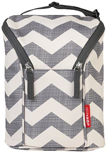 Image of Skip Hop Grab-and-Go Insulated Double Bottle Bag, Chevron