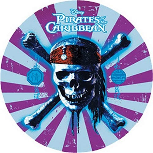 Image of Pirates of The Caribbean III Blue Skull Button B-DIS-0452
