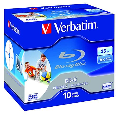 Image of Verbatim 43713 25 GB 6X BD-R Inkjet JC (Pack of 10)