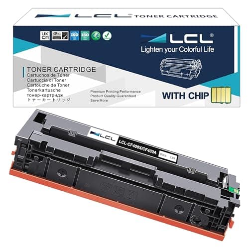 Image of LCL 201A 201X CF400A CF400X 2800 Pages (1-Pack Black) Toner Cartridge Compatible for HP Color LaserJet Pro M252 M252dw M252n Color LaserJet Pro MFP M274 M274n M277 M277dw M277n MFP-M277c6