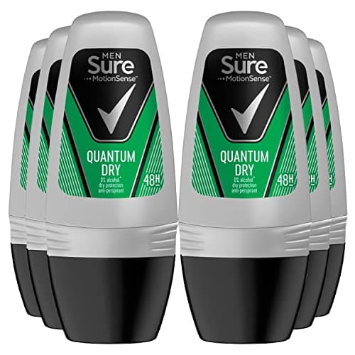 Image of Sure Quantum Dry Anti-perspirant Roll On Pack Of 6 48h Protection Against Sweat And Odour MotionSense Technology Deodorant 50 Ml