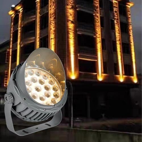 Image of 30W Waterproof LED Projector LightLong Range Outdoor Spotlight Narrow Beam Wall & Pole Light AC100240V Blue Perfect for Garden & Landscape Lighting