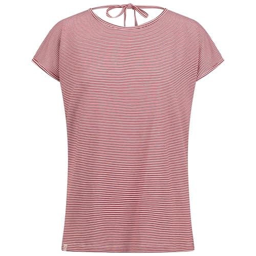 Image of Trespass Womens T-Shirt Mirela - Striped, Ties at Back Neck, Woven Hem Tab, Knitted, 50% Cotton, 50% Viscose