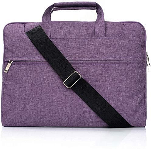 Image of FINDING CASE Laptop Bag for 13.9-Inch/13.9” Huawei MateBook X Pro (2019) Notebook Bag,Multi-functional Laptop Case,Adjustable shoulder strap&Suppressible Handle,Portable Sleeve Briefcase Purple