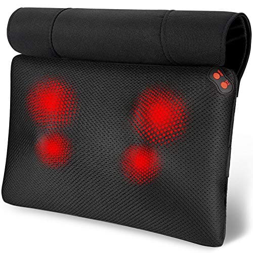 Image of WOQQW Back Massager with Heat, Shiatsu Back and Neck Massager, Deeper Tissue Kneading Massage Pillow for Shoulder, Leg, Foot, Body Relieve Muscle Pain - Relax Gift for Her/Him/Friend/Dad/Mom