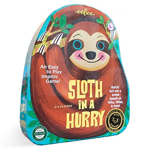 Image of eeBoo Sloth in a Hurry Action Board Game
