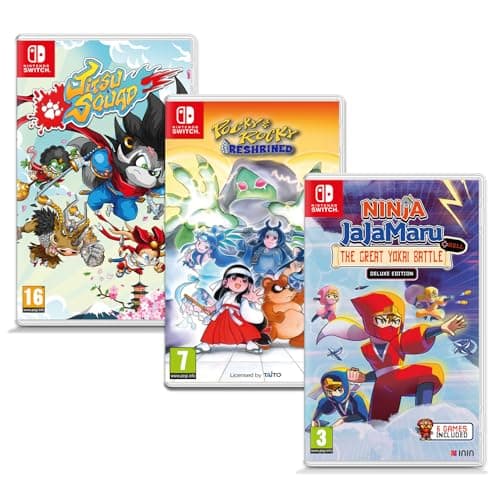 Image of Pocky & Rocky Reshrined + Ninja JaJaMaru + Jitsu Squad - Japanese Mythology Bundle - Nintendo Switch