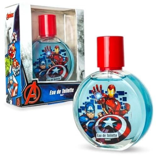 Image of Marvel Avengers Eau de Toilette for Kids, 50ml, Iron Man & Captain America Theme