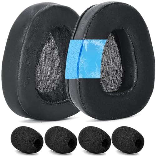 Image of B650-XT Cooling Gel Earpads and Mic Foam Replacement Ear Pads Ear Cushions Compatible with BlueParrott B650XT(B650-XT,B650 XT)/S650XT(S650-XT,S650 XT) Noise Cancelling Bluetooth Headset