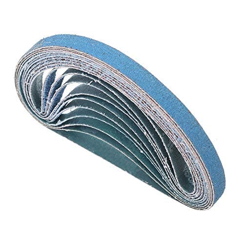 Image of Sanding Belts MASO 20mm x 520mm 40 Grits Power Tool Sander Abrasive Sanding Belts Metal Grinding Sanding Belts for Power Tool Sander - Pack of 10pcs