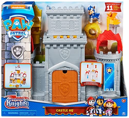 Image of Paw Patrol, Rescue Knights Castle HQ Transforming 11-Piece Playset with Chase and Mini Dragon Draco Action Figures, Kids’ Toys for Ages 3 and up