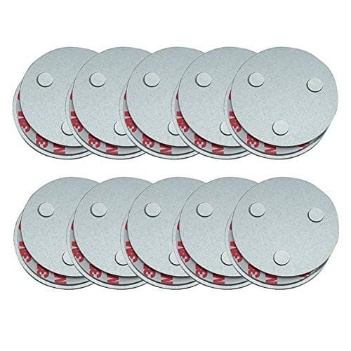 Image of meioro Magnetic Smoke Detector Installation Tool,Quick and Easy Fastening Ceiling Mounted Kit for Smoke Alarm,No Need Drill No Danger 10 Seconds Install (10pc)