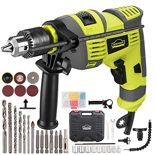 Image of DEWINNER 710W Electric Corded Rotary Hammer Drill 1/2 Inch Chuck Variable Speed with Auxiliary Handle