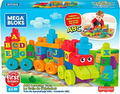 Image of Mega Bloks DXH35 Building Basics ABC Learning Train