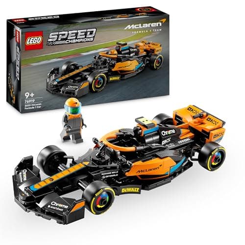 Image of LEGO Speed Champions 2023 McLaren Formula 1 Race Car Toy for 9 Plus Year Old Kids, Boys & Girls who Love Independent Play, Buildable Vehicle Model Set, Kids' Bedroom Decoration, Birthday Gift 76919