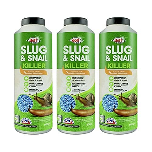Image of Slugs and Snails Killers/Repellent - Ready to Use Bait with Hydrated Ferric Phosphate, Perfectly Safe and Environment Friendly Organic Pellets for Gardens (800g) (Pellets, Pack of 3)