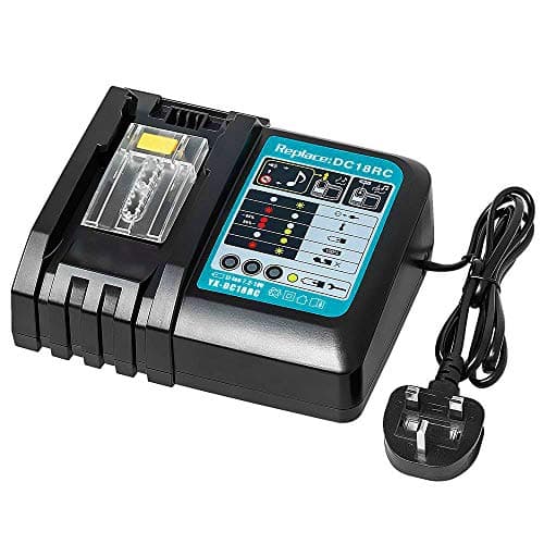 Image of DC18RC Battery Charger Replacement for Makita Charger DC18RA DC18RD DC18SD DC18SF Replacement for Makita 14.4V-18V Lithium-ion Battery BL1830 BL1840 BL1850 BL1815 BL1430
