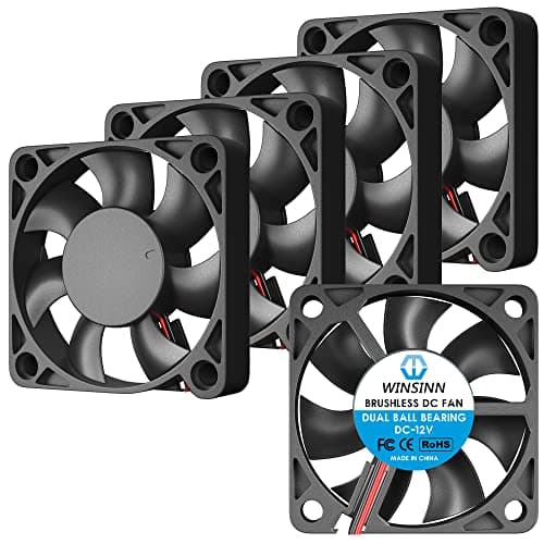 Image of WINSINN 50mm Fan 12V Dual Ball Bearing Brushless 5010 50x10mm - High Speed (Pack of 5Pcs)